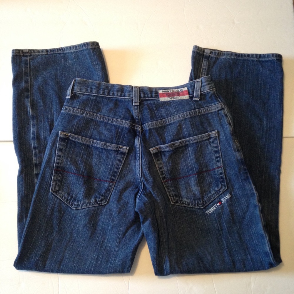 Vintage Tommy Hilfiger Jeans Boys Slouch Fit Size 12 Y2K 90s